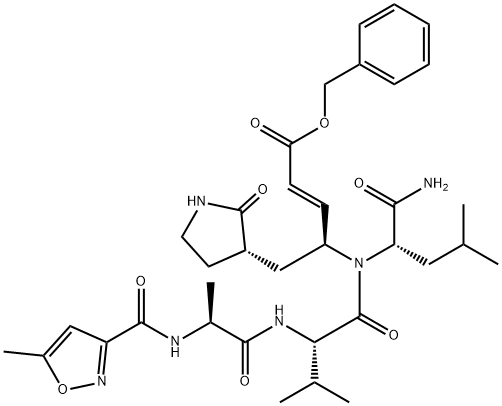 L-Leucinamide, N-[(5-methyl-3-isoxazolyl)carbonyl]-L-al 结构式
