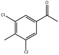 1-(3,5-二氯-4-甲基苯基)乙酮 结构式