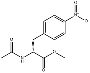 methyl (2R)-2-acetamido-3-(4-nitrophenyl)propanoate 结构式