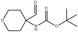 1,1-Dimethylethyl Ester (4-Formyltetrahydro-2H-pyran-4-yl)-carbamic Acid 结构式