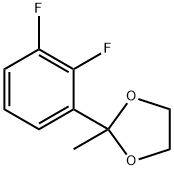 1,3-Dioxolane, 2-(2,3-difluorophenyl)-2-methyl- 结构式