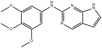 7H-Pyrrolo[2,3-d]pyrimidin-2-amine, N-(3,4,5-trimethoxyphenyl)- 结构式