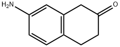 7-氨基-3,4-二氢萘-2(1H)-酮 结构式