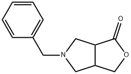 5-苄基四氢-3H-呋喃并[3,4-C]吡咯-1-酮 结构式