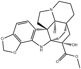 (-)-11,12-methylenedioxykopsinaline 结构式