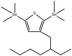 Stannane, [3-(2-ethylhexyl)-2,5-thiophenediyl]bis[trimethyl- 结构式