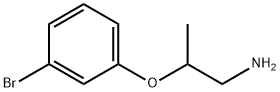 1-[(1-氨基丙-2-基)氧基]-3-溴苯 结构式