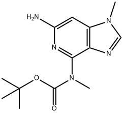 Carbamic acid, N-(6-amino-1-methyl-1H-imidazo[4,5-c]pyridin-4-yl)-N-methyl-, 1,1-dimethylethyl ester 结构式