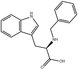 D-Tryptophan, N-(phenylmethyl)- 结构式