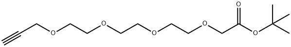 PROPARGYL-PEG4-CH2COOTBU 结构式