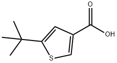 3-Thiophenecarboxylic acid, 5-(1,1-dimethylethyl)- 结构式