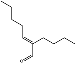 (E)-2-丁基-2-庚烯醛 结构式