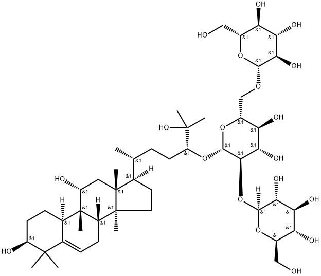 罗汉果皂苷ⅢA1 结构式