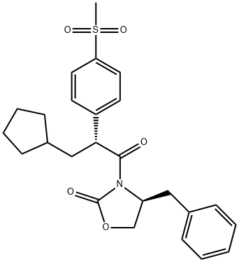 3-[3-cyclopentyl-2-(4-methylsulfonylphenyl)-1-oxopropyl]-4-(phenylmethyl)-2-oxazolidinone