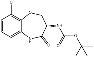 tert-Butyl (S)-(9-chloro-4-oxo-2,3,4,5-tetrahydrobenzo[b][1,4]oxazepin-3-yl)carbamate 结构式