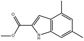4,6-二甲基吲哚-2-甲酸甲酯 结构式