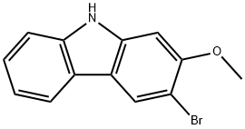 3-溴-2-甲氧基咔唑 结构式
