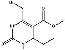 methyl 6-(bromomethyl)-4-ethyl-2-oxo-1,2,3,4-tetrahydropyrimidine-5-carboxylate 结构式