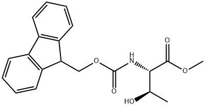 methyl (2S,3R)-2-({[(9H-fluoren-9-yl)methoxy]carbonyl}amino)-3-hydroxybutanoate 结构式