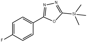 1,3,4-Oxadiazole, 2-(4-fluorophenyl)-5-(trimethylsilyl)- 结构式