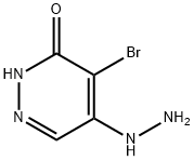 4-溴-5-肼基哒嗪-3(2H)-酮 结构式