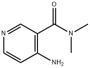 4-氨基-N,N-二甲基烟酰胺 结构式