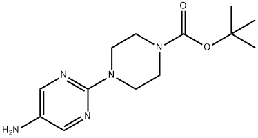 4-(5-氨基嘧啶-2-基)哌嗪-1-羧酸叔丁酯 结构式