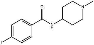 Benzamide, 4-iodo-N-(1-methyl-4-piperidinyl)- 结构式