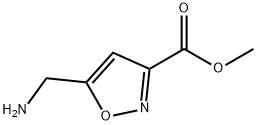 5-(氨基甲基)异噁唑-3-羧酸甲酯 结构式