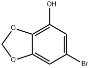 6-溴-1,3-苯并二氧唑-4-醇 结构式