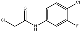 2-氯-N-(4-氯-3-氟苯基)乙酰胺 结构式