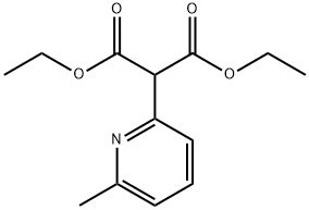 Propanedioic acid, 2-(6-methyl-2-pyridinyl)-, 1,3-diethyl ester 结构式