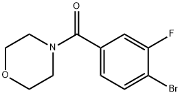 Methanone, (4-bromo-3-fluorophenyl)-4-morpholinyl- 结构式