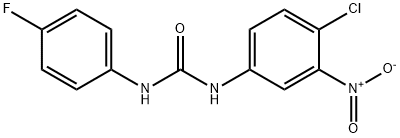 Urea, N-(4-chloro-3-nitrophenyl)-N'-(4-fluorophenyl)- 结构式