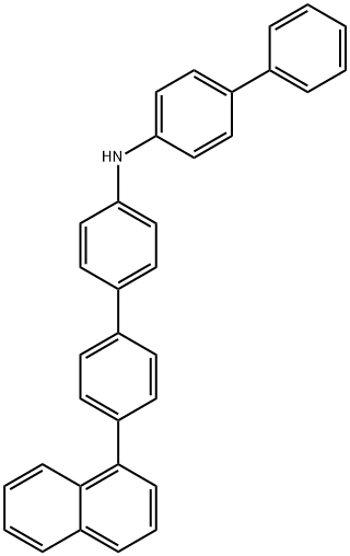 N-[1,1′-BIPHENYL]-4-YL-4′-(1-NAPHTHALENYL)[1,1′-BIPHENYL]-4-AMINE 结构式