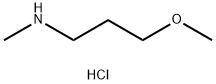 1-Propanamine, 3-methoxy-N-methyl-, hydrochloride (1:1) 结构式