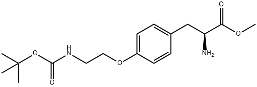 H-4-(2-(BOC-AMINO)ETHOXY)-PHE-OME 结构式