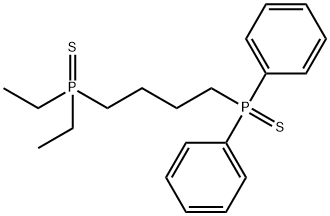 4-(diethylphosphinothioyl)-1-(diphenylphosphinothioyl)butane 结构式