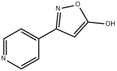 3-(4-吡啶基)-5-羟基异噁唑 结构式