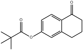 5-Oxo-5,6,7,8-tetrahydronaphthalen-2-yl pivalate 结构式