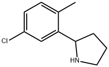 2-(5-chloro-2-methylphenyl)pyrrolidine 结构式