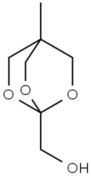 (4-甲基-2,6,7-三氧杂双环[2.2.2]辛烷-1-基)甲醇 结构式