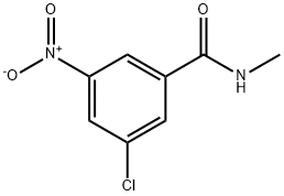 3-氯-N-甲基-5-硝基苯甲酰胺 结构式