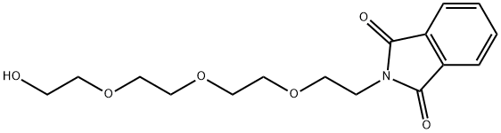 2-(2-(2-(2-(2-羟基乙氧基)乙氧基)乙氧基)乙基)异吲哚啉-1,3-二酮 结构式