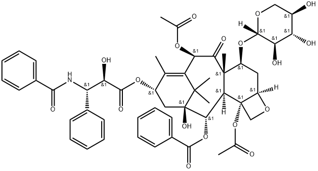 7-木糖基紫杉醇 结构式