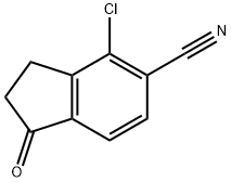 1H-Indene-5-carbonitrile, 4-chloro-2,3-dihydro-1-oxo- 结构式
