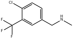 Benzenemethanamine, 4-chloro-N-methyl-3-(trifluoromethyl)- 结构式