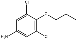 3,5-二氯-4-丙氧基苯胺 结构式