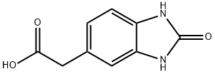 2-(2-氧代-2,3-二氢-1H-苯并[D]咪唑-5-基)乙酸 结构式