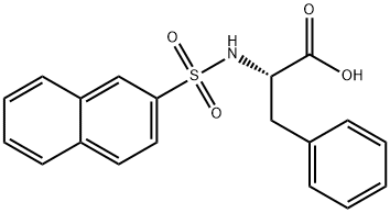 2-(萘-2-磺酰氨基)-3-苯基丙酸 结构式